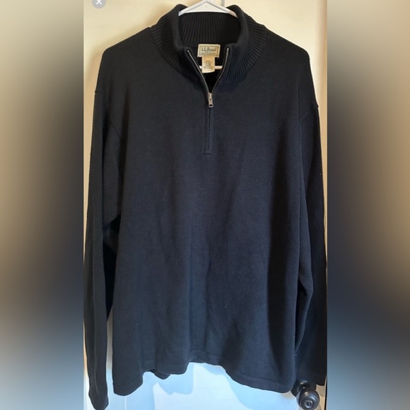 L.L. Bean Navy Blue Polo Sweater Size XL - Picture 8 of 8
